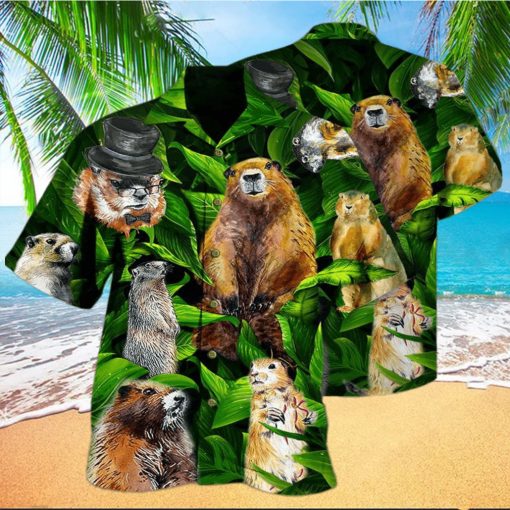 Ferret Animals LoveLy Dovely Leaves Hawaiian Shirt