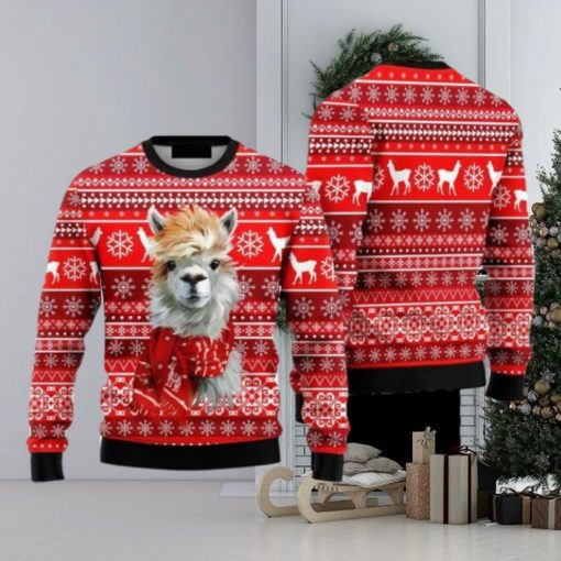 Festive Llama Xmas Ugly Christmas Sweater Family Christmas Gift Ideas Christmas Sweater