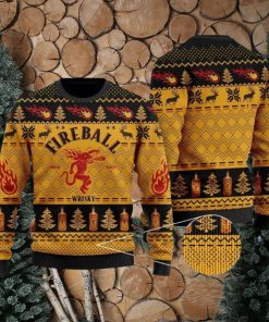 Fireball Cinnamon Christmas Wool Ugly Knitted Christmas Sweatshirt