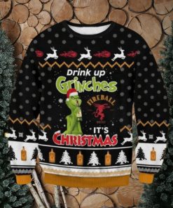 Fireball Drink Up Grinches Christmas Ugly Sweater Gift For Men And Women