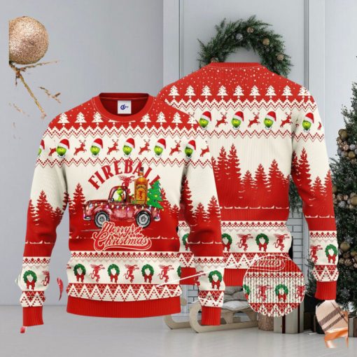 Fireball Grinch Merry Christmas 3D Ugly Christmas Sweater Unisex Sweater Christmas Gift