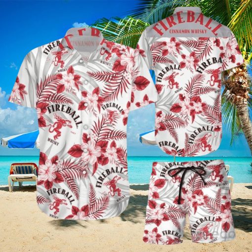 Fireball Hawaiian Shirt & Short For Men And Women