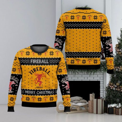 Fireball New Christmas Knitted 3D Sweater For Men And Women