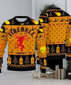 Fireball Whicky Lover 3D All Over Printed Ugly Christmas Sweater