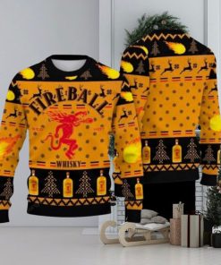 Fireball Whicky Lover Ugly Christmas Sweater