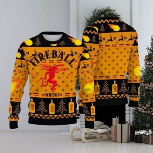 Fireball Whicky Lover Ugly Christmas Sweater