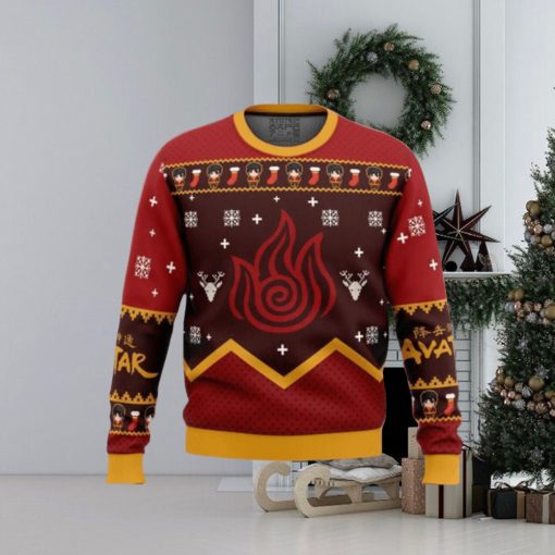 Firebenders Fire Nation Avatar Ugly Christmas Sweaters Impressive Gift For Men And Women