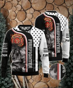 Firefighter Awesome Ugly Christmas Sweater AOP All Over Printed Sweater