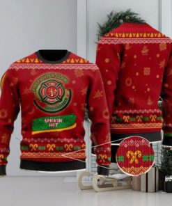 Firefighter Claw Heroic Seltzer Ugly Christmas Sweater 3D