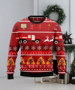 Firefighter Ugly Sweater For Special Gift Christmas