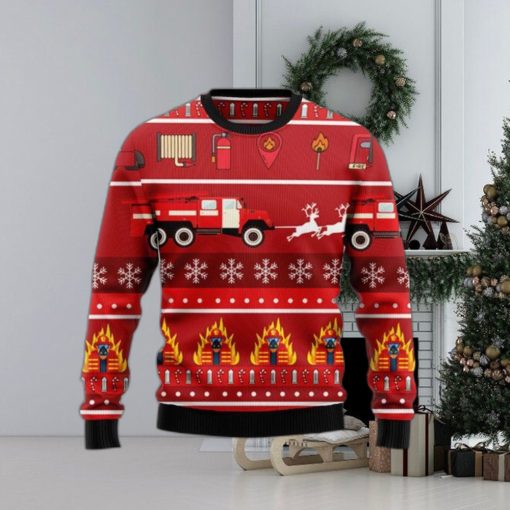 Firefighter Ugly Sweater For Special Gift Christmas