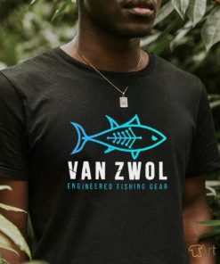 Fish Van Zwol engineered fishing gear logo shirt