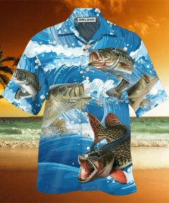 Fishing Blue Wave Limited Edition Hawaiian Shirt