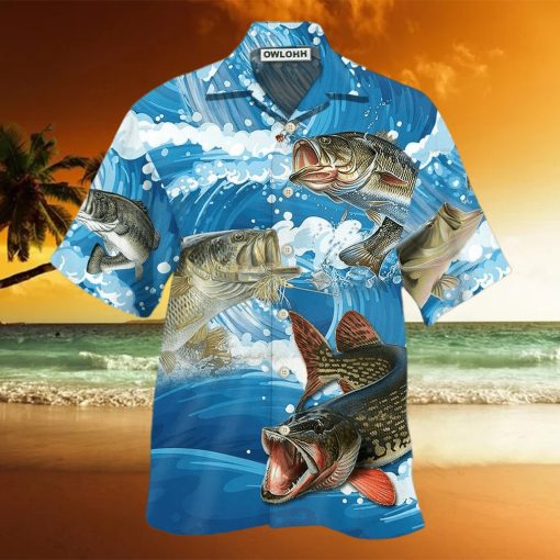 Fishing Blue Wave Limited Edition Hawaiian Shirt