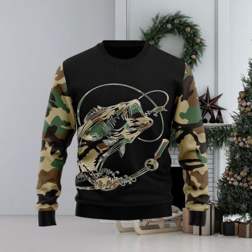 Fishing Dad Ugly Christmas Sweater Gift Men Women