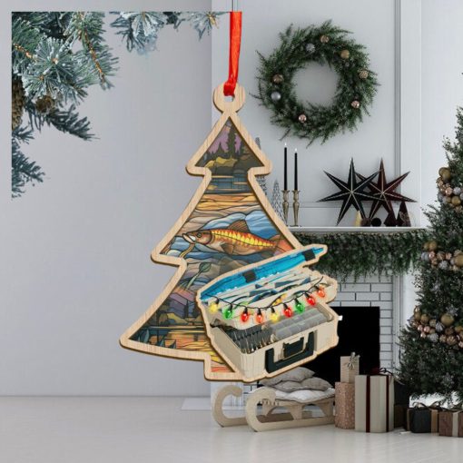 Fishing Tree Suncatcher Ornament