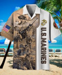 Flag’s symbolism represents sacrifice US Marine Corps Proudly Served Hawaiian Shirt For Veterans