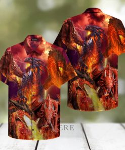 Flaming Dragon Hawaiian Shirt