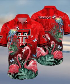 Flamingo Aloha NCAA Texas Tech Hawaiian Shirt