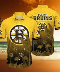 Flamingo Aloha NHL Boston Bruins Hawaiian Shirt Beach Gift For Him