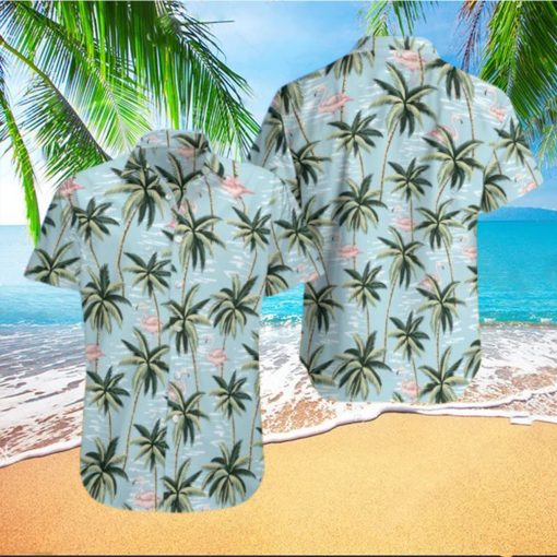 Flamingo And Palm Tree Hawaiian Shirt Hawaiian Shirt For Men Hawaiian Shirt For Women Hw4451 hawaiian shirt