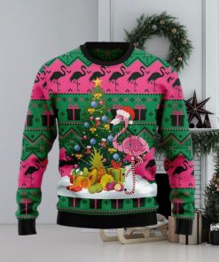 Flamingo Christmas Tree Ugly Christmas Sweater Gift For Men And Women