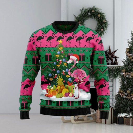 Flamingo Christmas Tree Ugly Christmas Sweater Gift For Men And Women