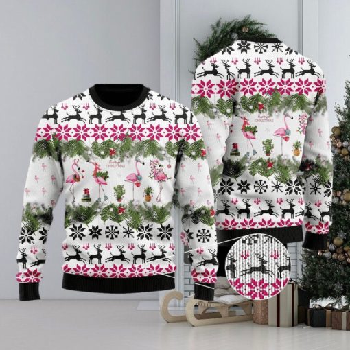 Flamingo Christmas Ugly Christmas Sweater Gift For Men And Women