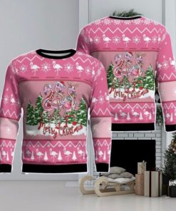 Flamingo Christmas Ugly Sweater 3D Sweater For Men Women