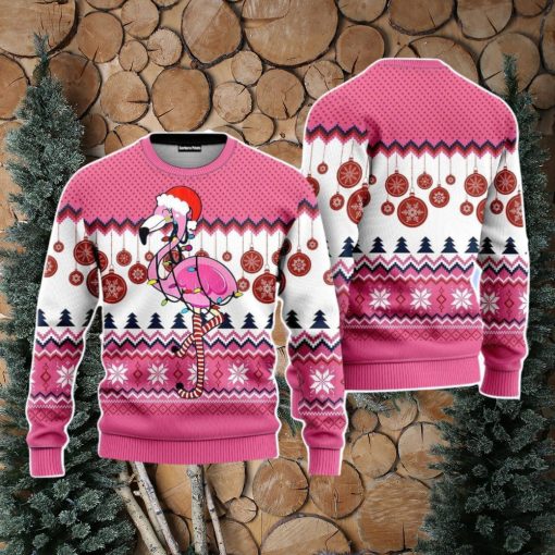 Flamingo Christmas Unisex Ugly Sweater