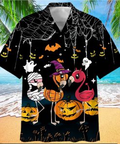 Flamingo Halloween Hawaiian Shirt