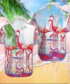 Flamingo Reflection Unisex Hawaiian Shirt