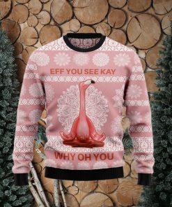 Flamingo Why Oh You Ugly Christmas Sweater Gift Men Women