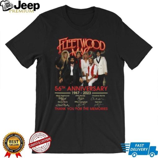 Fleetwood Mac 56tht Anniversary 1967 – 2023 Thank You For The Memories T Shirt