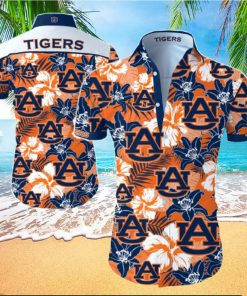 Floral Aloha NCAA Auburn Tigers Hawaiian Shirt Beach Lovers Gift