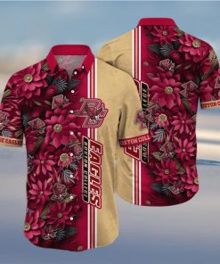 Floral Aloha NCAA Boston College Eagles Hawaiian Shirt Gift For Beach Lovers