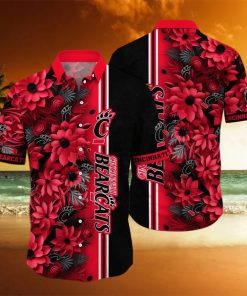 Floral Aloha NCAA Cincinnati Bearcats Hawaiian Shirt Summer Best Gift For Gamers