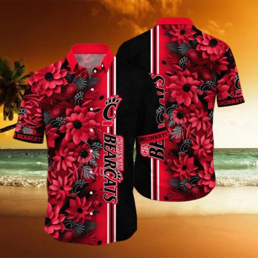 Floral Aloha NCAA Cincinnati Bearcats Hawaiian Shirt Summer Best Gift For Gamers