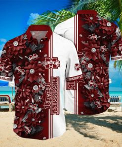 Floral Aloha NCAA Mississippi State Bulldogs Hawaiian Shirt Beach Gift For Friend