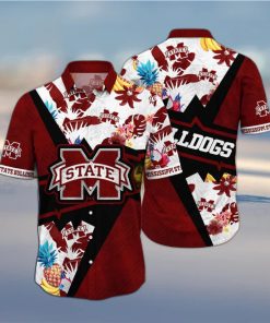 Floral Aloha NCAA Mississippi State Bulldogs Hawaiian Shirt Gift For Beach Trip