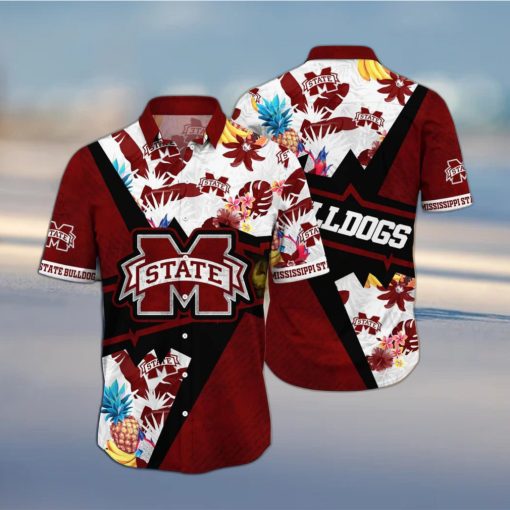 Floral Aloha NCAA Mississippi State Bulldogs Hawaiian Shirt Gift For Beach Trip