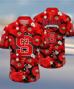 Floral Aloha NCAA NC State Wolfpack Hawaiian Shirt Gift For Beach Holiday