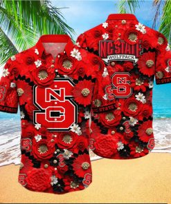 Floral Aloha NCAA NC State Wolfpack Hawaiian Shirt Gift For Beach Trip