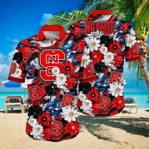 Floral Aloha NCAA NC State Wolfpack Hawaiian Shirt