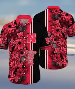 Floral Aloha NCAA Nebraska Cornhuskers Hawaiian Shirt Gift For Beach Lovers