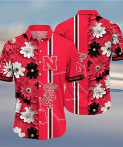 Floral Aloha NCAA Nebraska Cornhuskers Hawaiian Shirt Practical Beach Gift