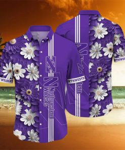 Floral Aloha NCAA Northwestern Wildcats Hawaiian Shirt Summer Gift For Friends