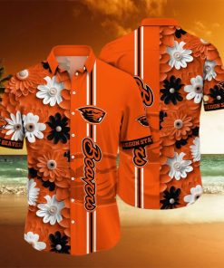 Floral Aloha NCAA Oregon State Beavers Hawaiian Shirt Gift For Beach Vacation