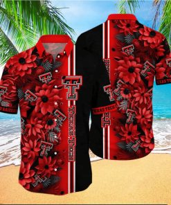 Floral Aloha NCAA Texas Tech Red Raiders Hawaiian Shirt Beach Gift For Friend