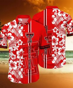 Floral Aloha NCAA Texas Tech Red Raiders Hawaiian Shirt Summer Beach Gift